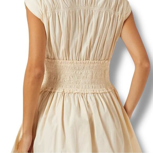 Pinkfilosofy Vidal Mini Dress in Ecru Cream, Size Large - Picture 6 of 10